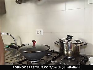 casting ALLA ITALIANA - Italian mature deep ass-fuck pulverize